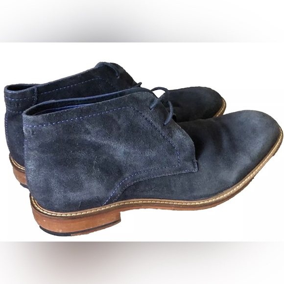 TED BAKER Men’s Shoes TORSDI 3 SUEDE ANKLE Blue Chukka Boots Size 10 - Picture 6 of 12